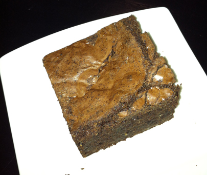 Chocolate Hazelnut Brownie.