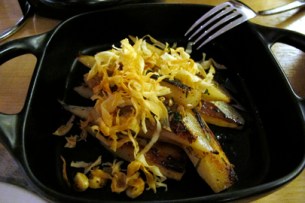 Salsify with Hazelnuts, Satsuma Mandarin and Parsley