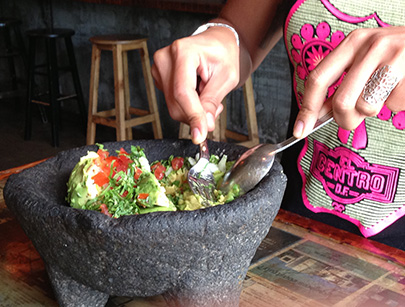 Guacamole prepared tableside