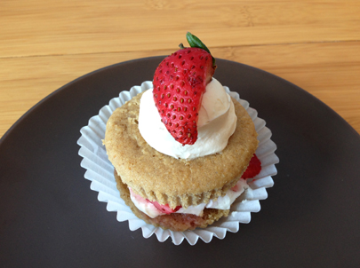 Strawberry shortcake cupcake