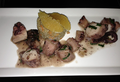Octopus with citrus quinoa
