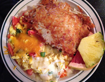 Pa Green Beans vegetarian egg scramble