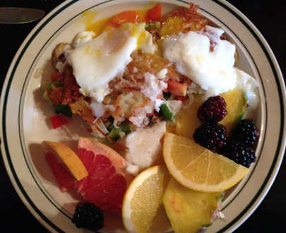 Glutie Foodie's attempt to re-plate her meal