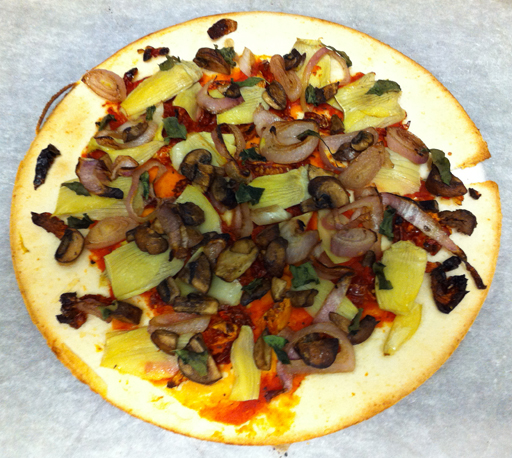 A "Build-your-own" creation with some extra veggies laying around my kitchen