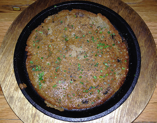 Socca (chickpea flour pancake)